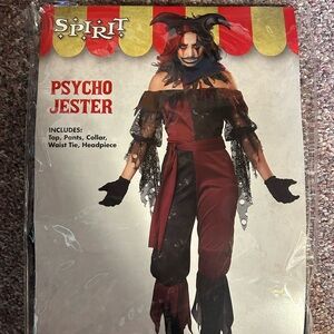 Spirit Halloween “Psycho Jester” Costume XL